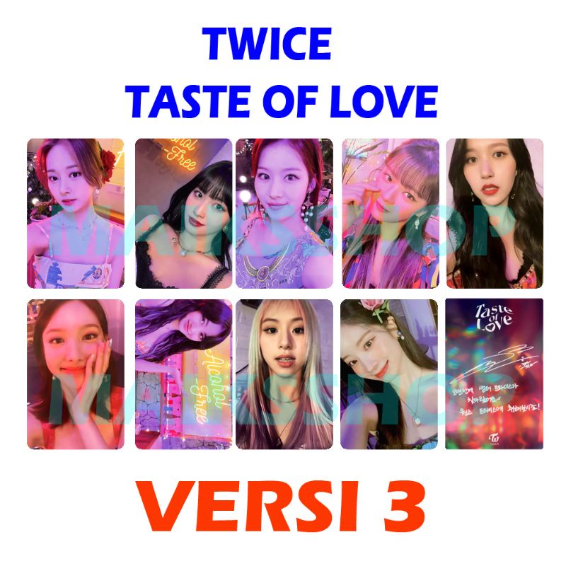 Twice Taste of Love Photocard Kpop