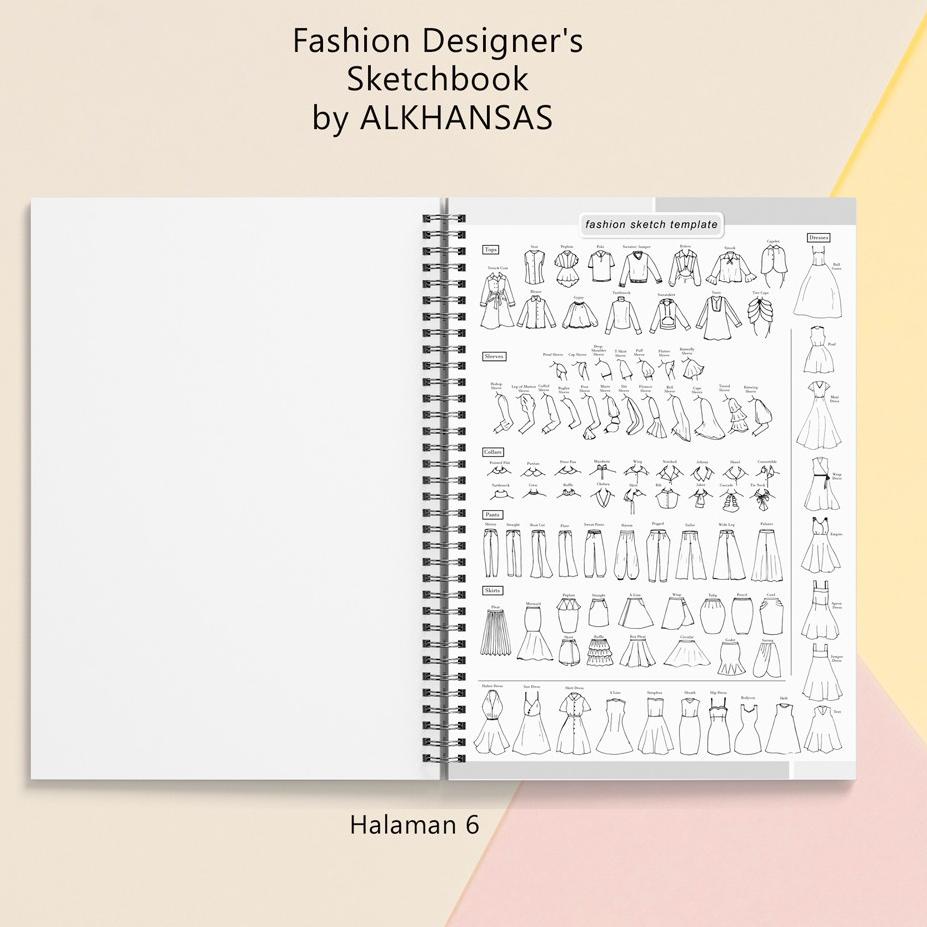 

Bagus Dipakai.. Alkhansas - Buku Gambar Fashion Designer (Fashion Designer's Sketchbook) Volume 8