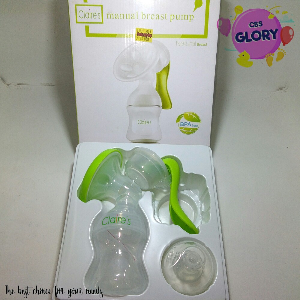 Manual Breast Pump/Pompa Asi/Merek Claire's BP-A90/BPA Free/BreastPump