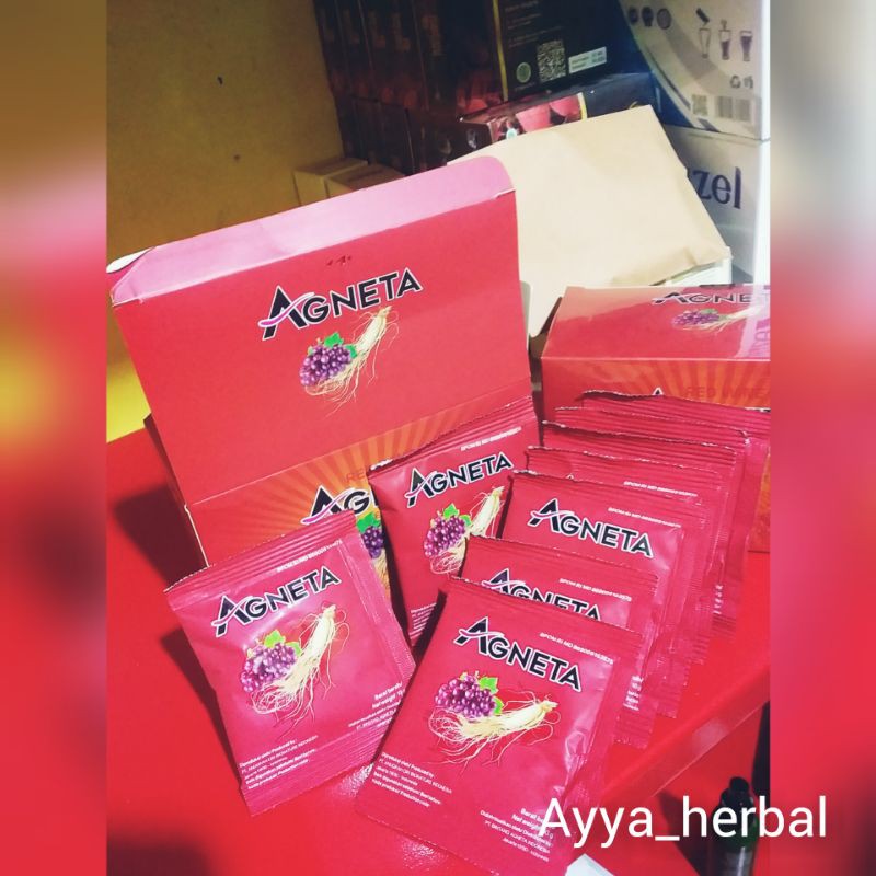 AGNETA||REDWINE 1 BOX ISI 20 SACHET ( C.O.D ) stamina pria