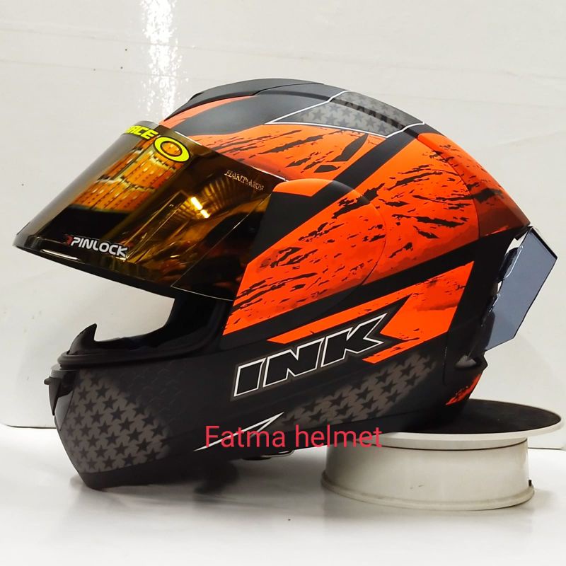 HELM INK CL-MAX PAKET GANTENG VISOR IRIDIUM (include visor ori)-#7 red doft