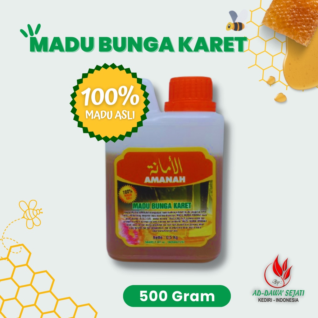 

Madu Amanah | Madu Bunga Karet | Madu Asli | Madu Murni | Madu Bunga Karet 500 Gram