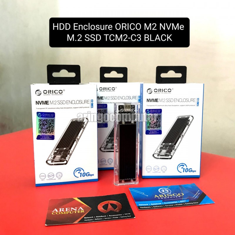 HDD Enclosure ORICO M2 NVMe M.2 SSD TCM2-C3 BLACK