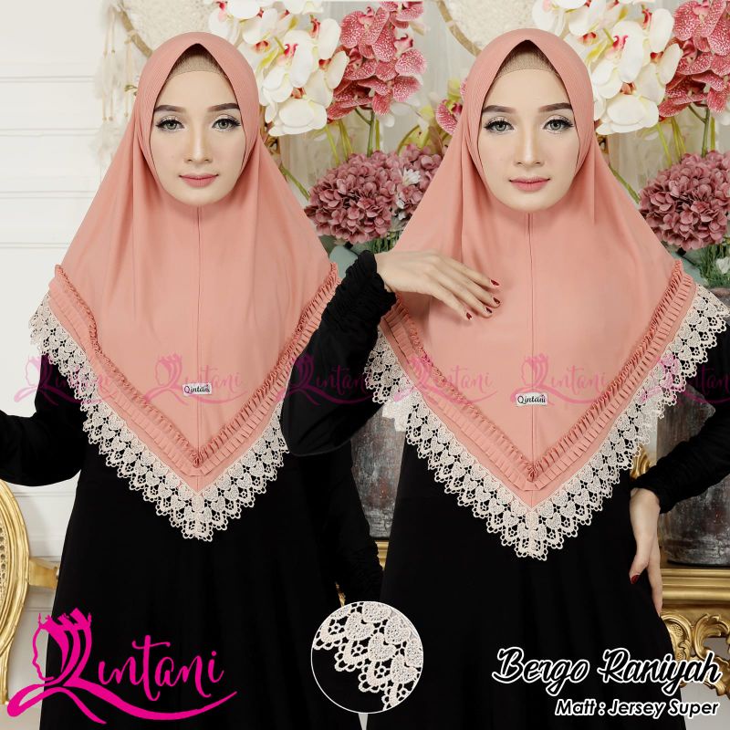HIJAB instan Renda|| Bergo Raniya by QINTANI