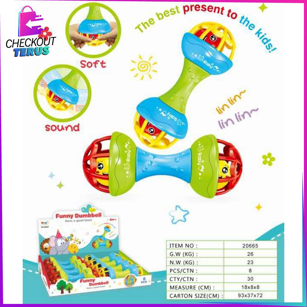 CT M11 Mainan Bayi Rattle Stick Bunyi BPA Free Teether Gigitan Bayi Baby Soft Mainan Kerincingan Bayi