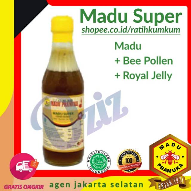 

Madu Super Pramuka 350ml original asli suplemen alami agen jaksel