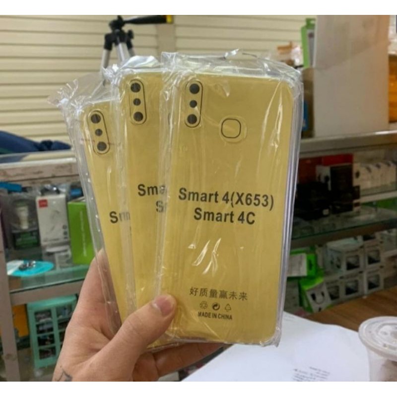 Infinix smart 4 soft case anti crack case bening