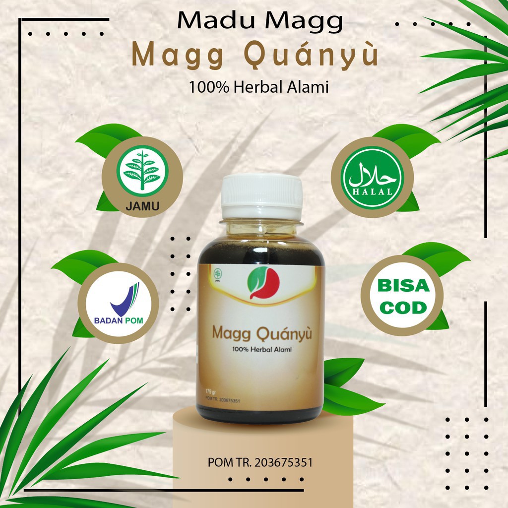 [BISA COD] Madu Maag, Madu Asam Lambung, Gerd, Perut Kembung, & Jantung Debar - debar | Magg Quanyu