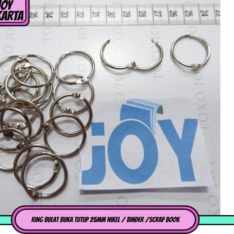 

케 100pcs RING BINDER 25MM Ring Buka Tutup Mekanik 2,5cm Big Sale