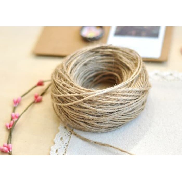 

TALI RAMI GONI 5 METER / TALI RAMI GONI 2 PLY / TALI IKAT KADO PARCEL