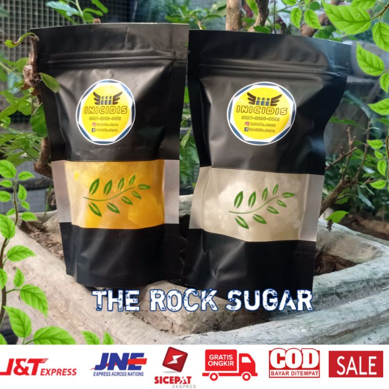 Terlaris Murah Gula Batu Putih / Kuning  Gula Batu Asli Gula Batu Kemasan 250 Gram 500 Gram dan 1 Kg