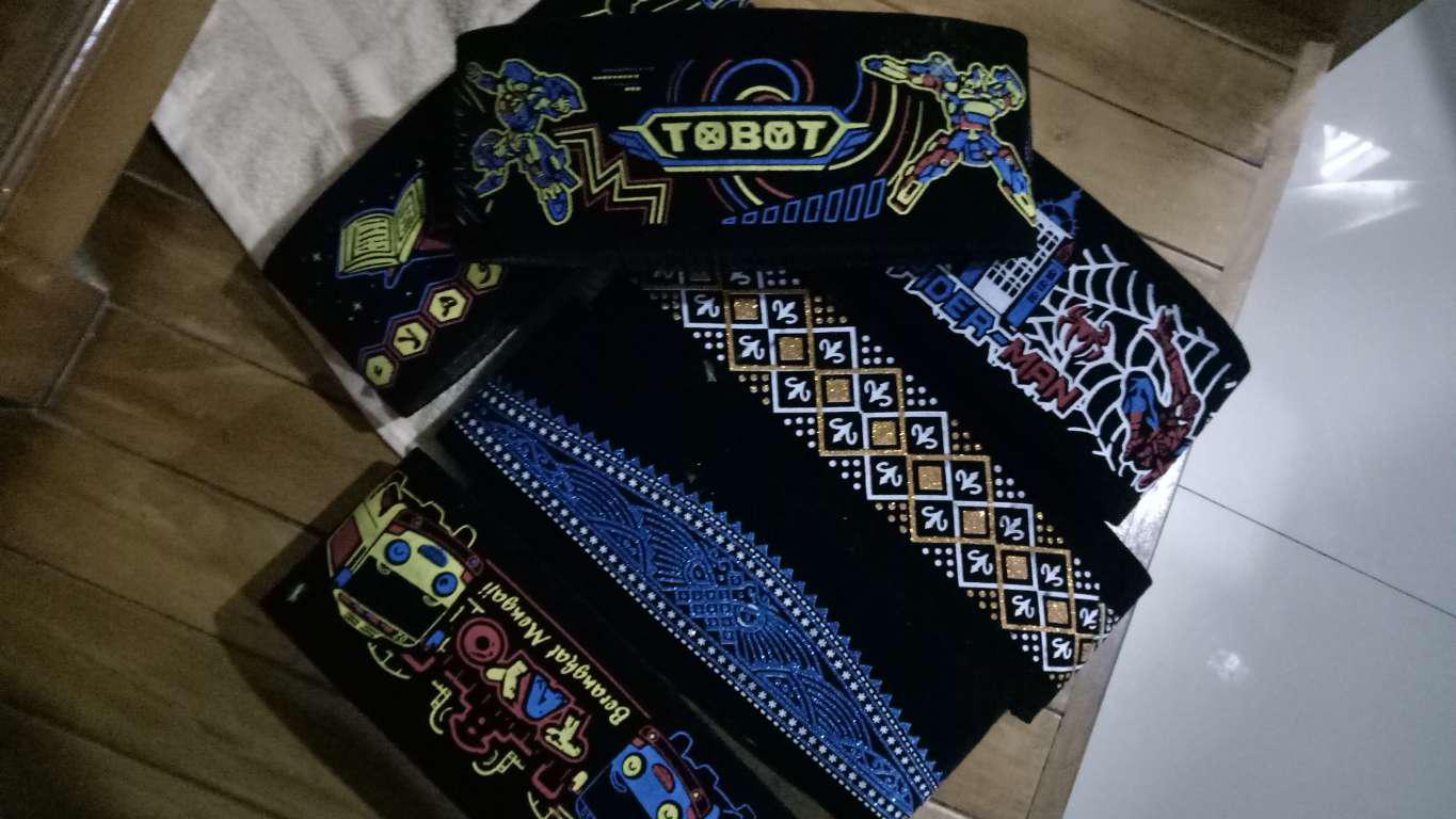 Songkok Batik Kolosebo - Peci Sablon Motif Biru Emas Silver Kopiah Kopyah Kopeah Ac Anak Dewasa