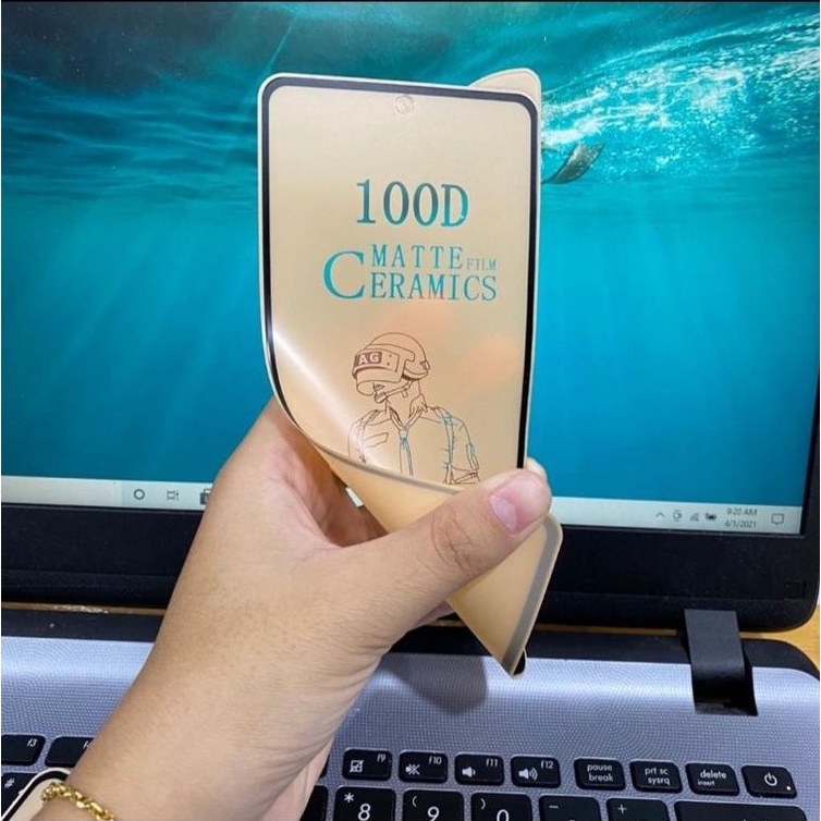 XIOMI 9C - TEMPERD GLASS 100D CERAMIC MATTE ANTI PECAH SCREEN HP