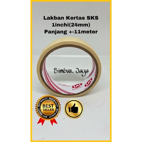 

LAKBAN KERTAS 24mm MASKING TAPE 1 inch Merk GLUCK