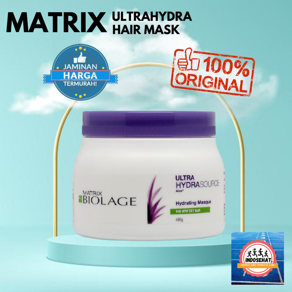 MATRIX Biolage Ultra Hydrasource Hair Mask - Masker Pelembab Perawatan Penghalus Rambut Kering 500 ml