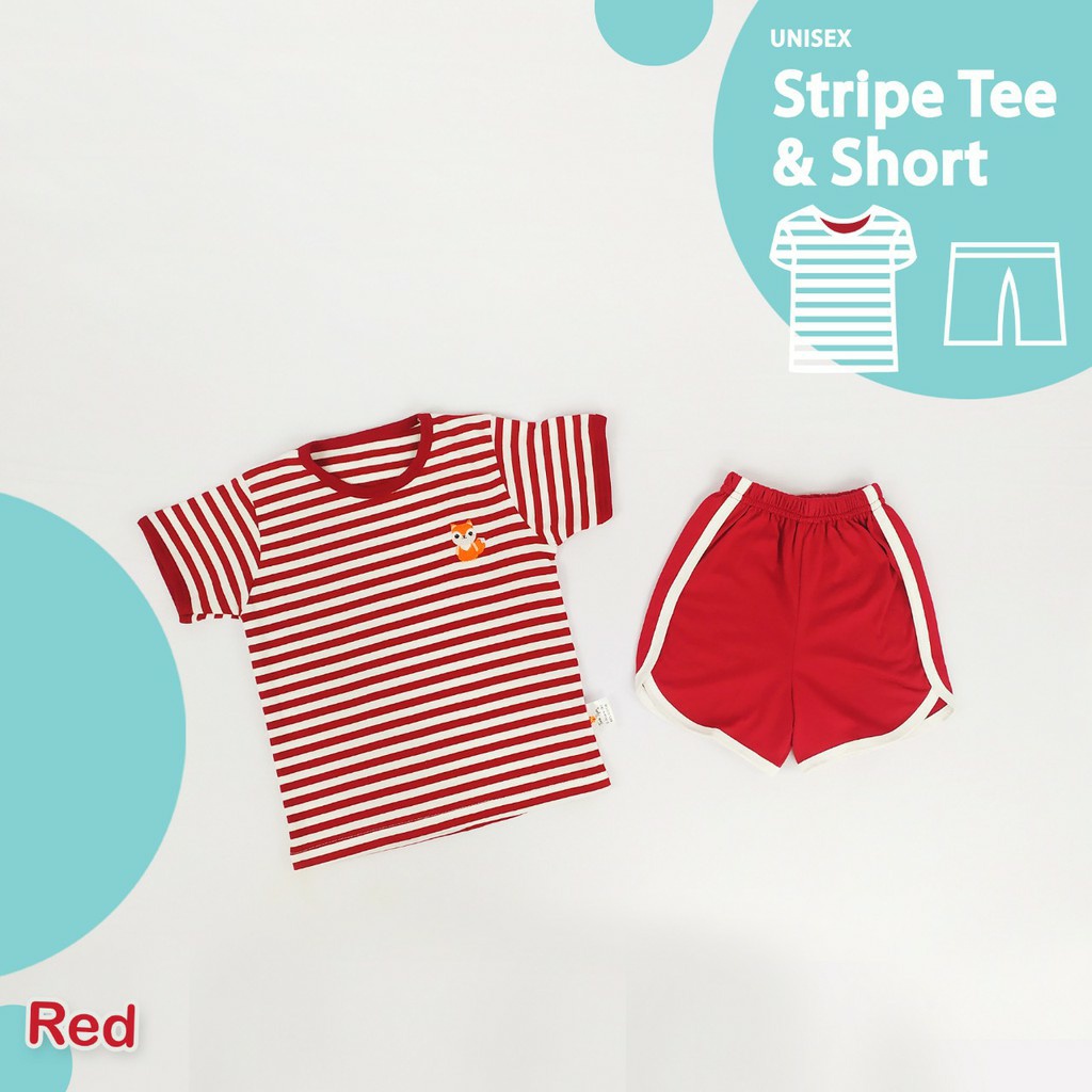 Twin Tiger Stripe Tee &amp; Short