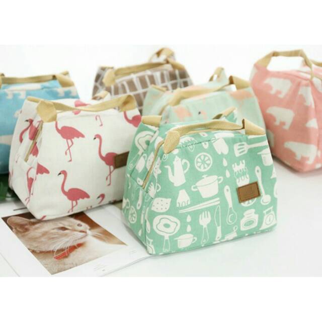 Lunch Bag / Tas Bekal Ostrich dan Polar Bear
