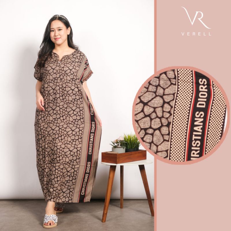 Daster busui bali habel rayon premium panjang semata kaki resleting-B15
