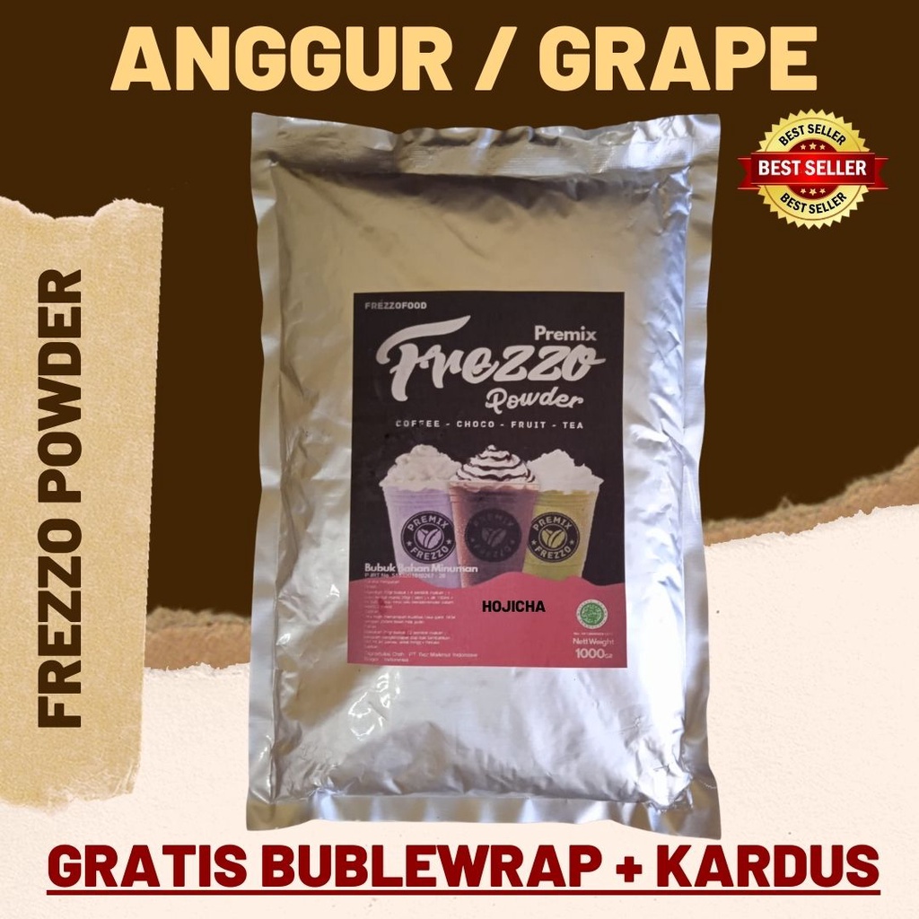 1 KG FREZZO POWDER RASA ANGGUR | BUBUK MINUMAN RASA GRAPE | POWDER DRINK | BOBA BROWN SUGAR |