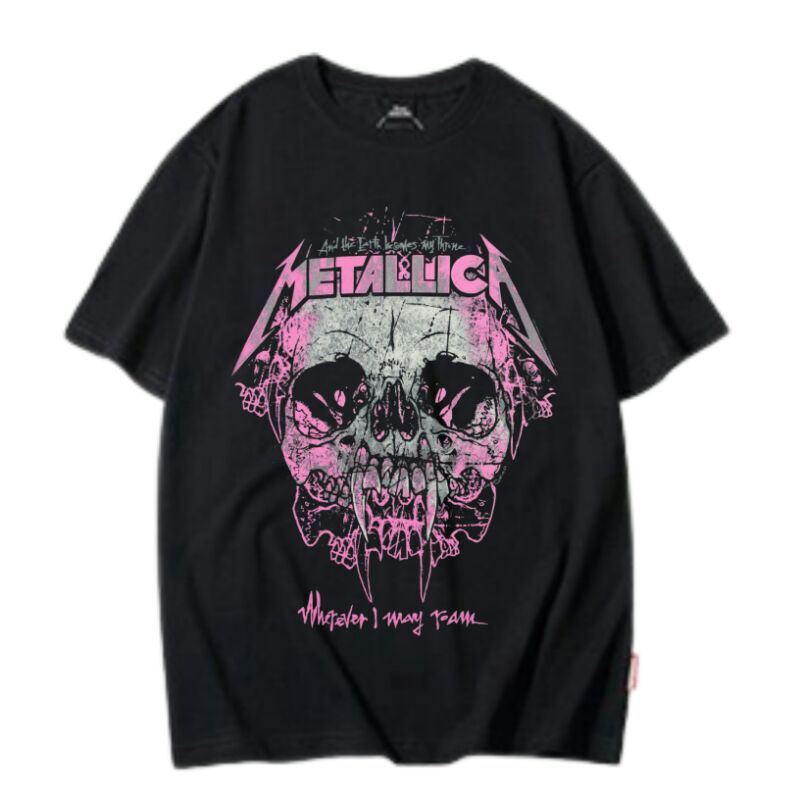 T SHIRT VINTAGE BAND METALLICA TEE STREETWEAR ORIGINAL AESTHETIC BAJU KAOS DISTRO PRIA WANITA MURAH 