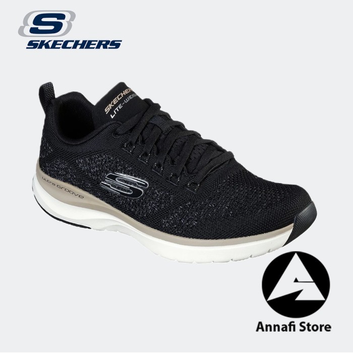JUAL SEPATU RUNNING PRIA SKECHERS ULTRA GROOVE 232030-BLK - Black