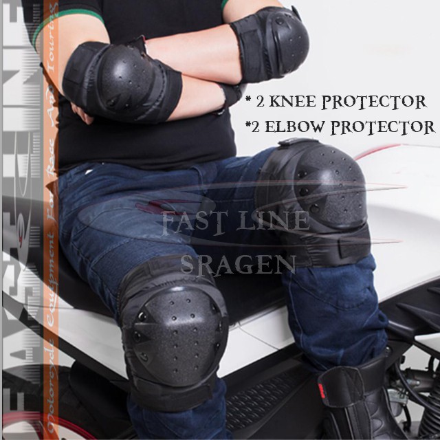 Decker Pelindung Lutut dan Siku  Dewasa Deker Biker Motor Touring Enduro MTB