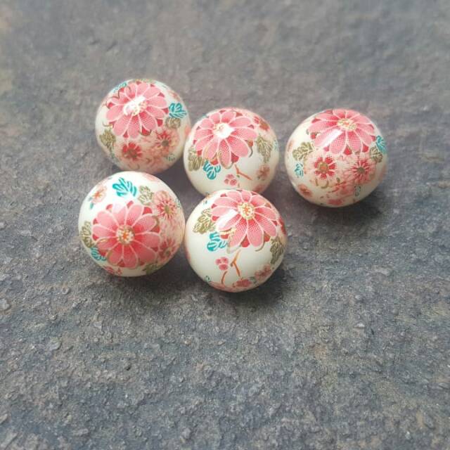 Manik tensha jepang pink daisies isi 5