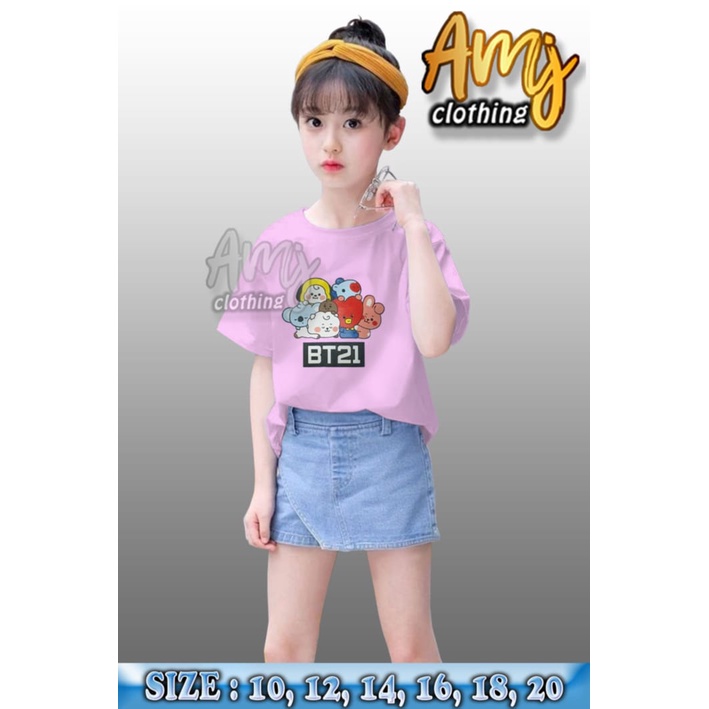 atasan anak perempuan/pakaian anak perempuan 4/12 tahun