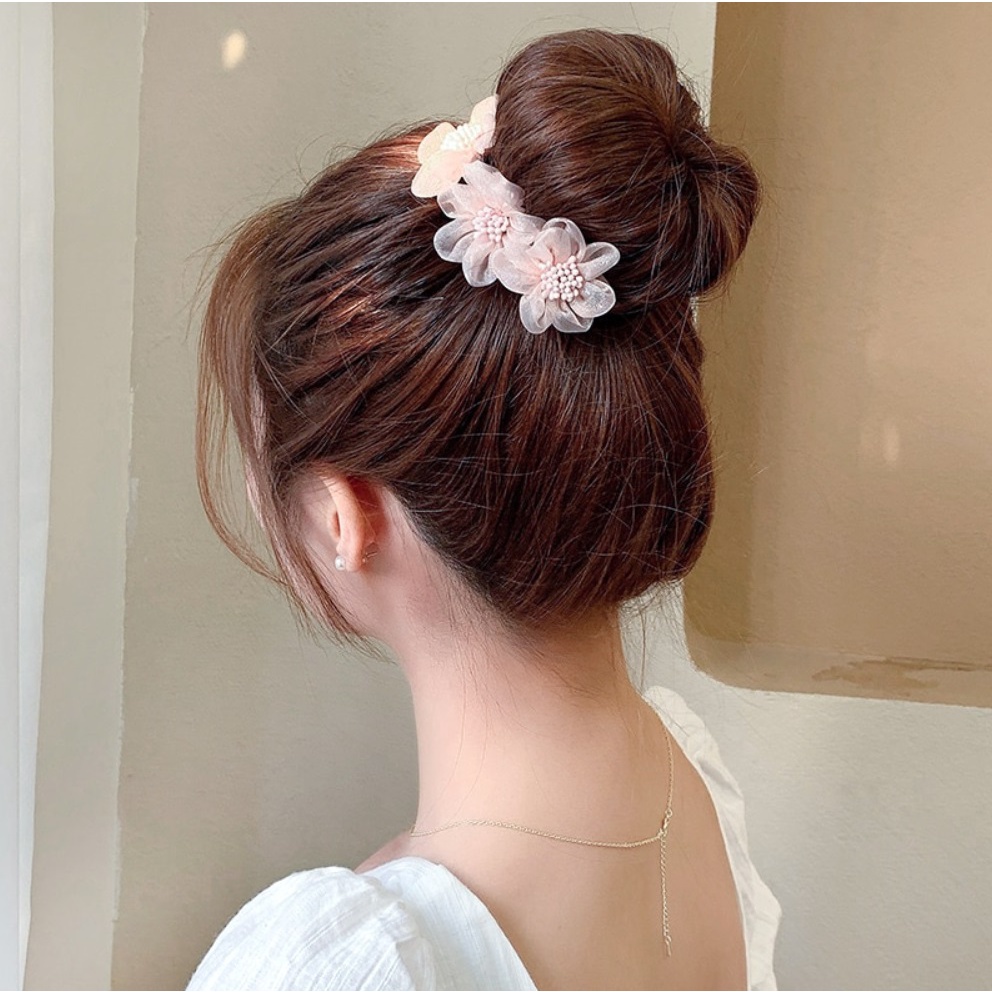 Ikat Jepitan Rambut Alat Sanggul Hair Bun Tie Kawat Jepit Korea Fashion Klip Aksesoris Cewek Wanita Jepang