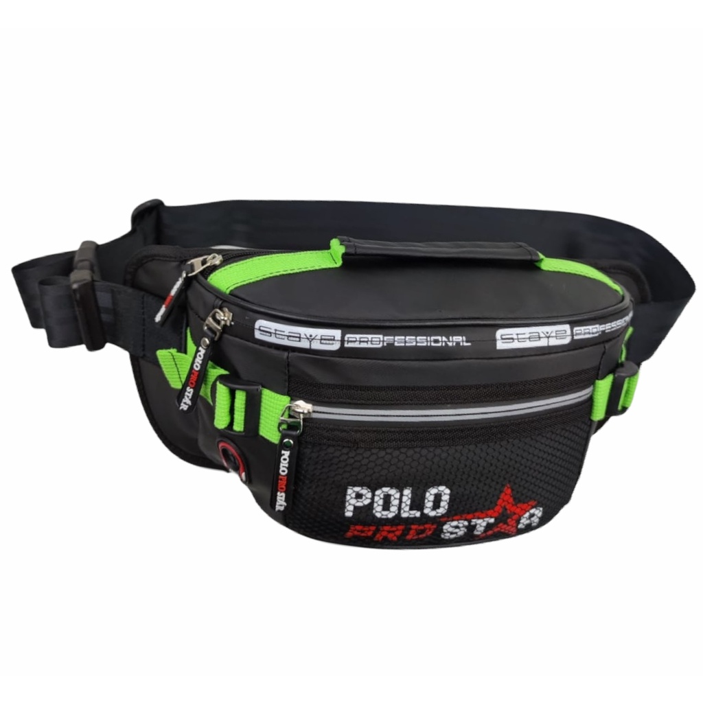 Waistbag Sporty Waterproof Tas Pria Tas Pinggang Anti Air Polo Prostar Tas Selempang Bahu