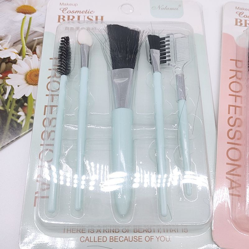 PA KUAS MAKE UP SET MIKA ISI 5 Kuas MakeUp Set Cosmetic Make Up Brush Kuas Kosmetik AK085