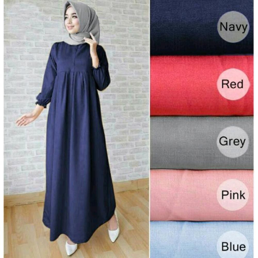 BAJU TERUSAN WANITA MAXI ARINI LENGAN PANJANG MUSLIMAH  BUKAN CRESSIDA H M DNC ZOYA SUNDAY MEZORA L