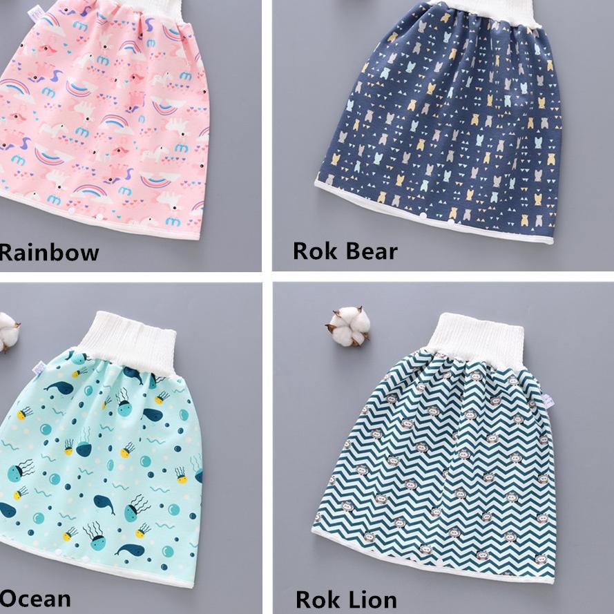◙ Popok Kain | Clodi | Celana Popok Kain anak bayi Bentuk Rok Anti Ompol Toilet Training Pants Ngomp