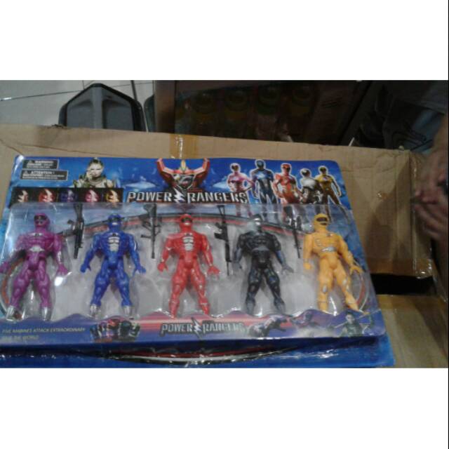 Mainan power rangers set