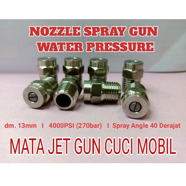 NOZZLE SRAYER GUN WATER PRESSURE mata jet gun cuci mobil