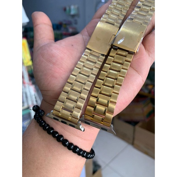 Strap Tali jam tangan Apple watch iwatch 42mm 44mm gold