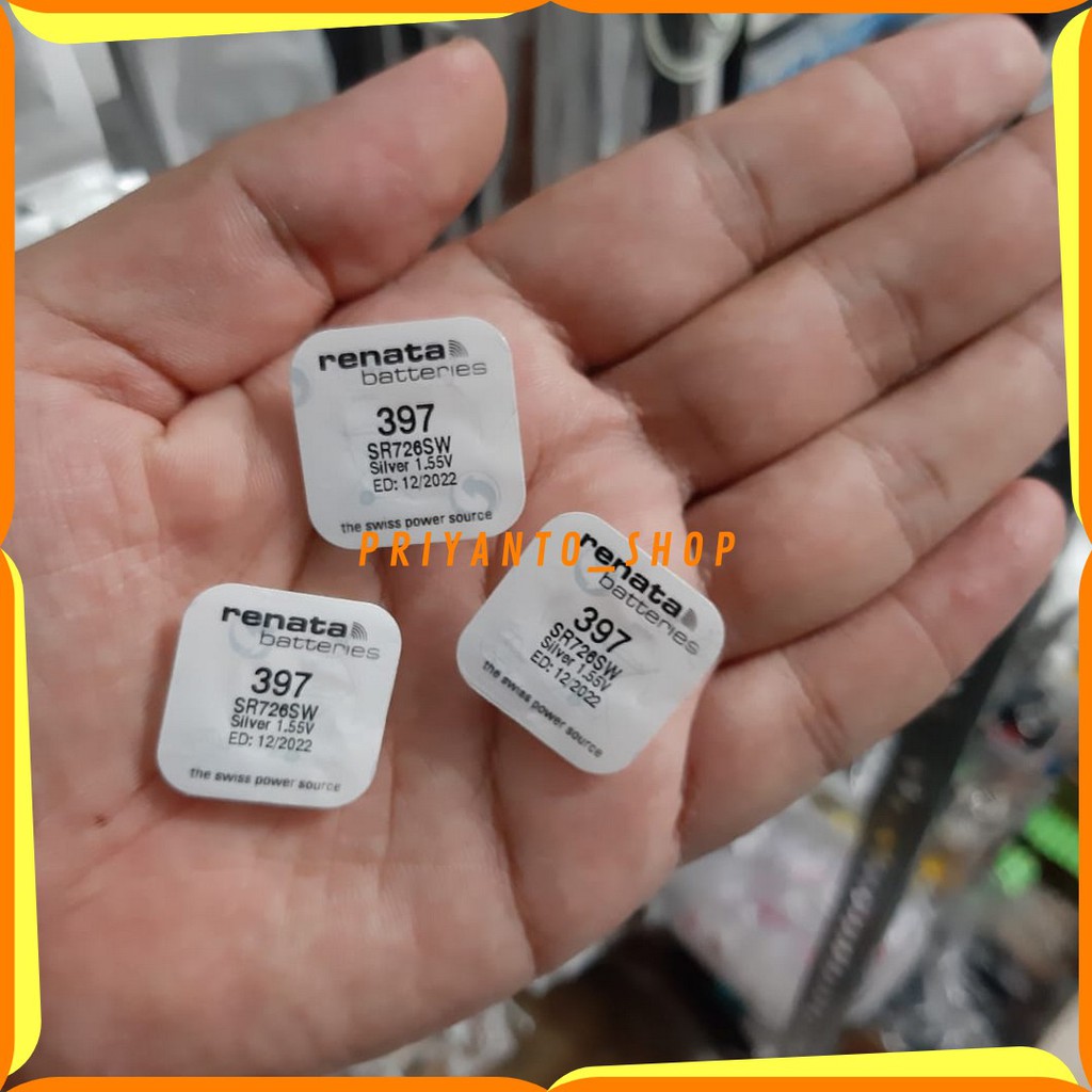 Baterai Batteray Batre Jam Tangan Renata 397 Sr726Sw Original RENATA 397
