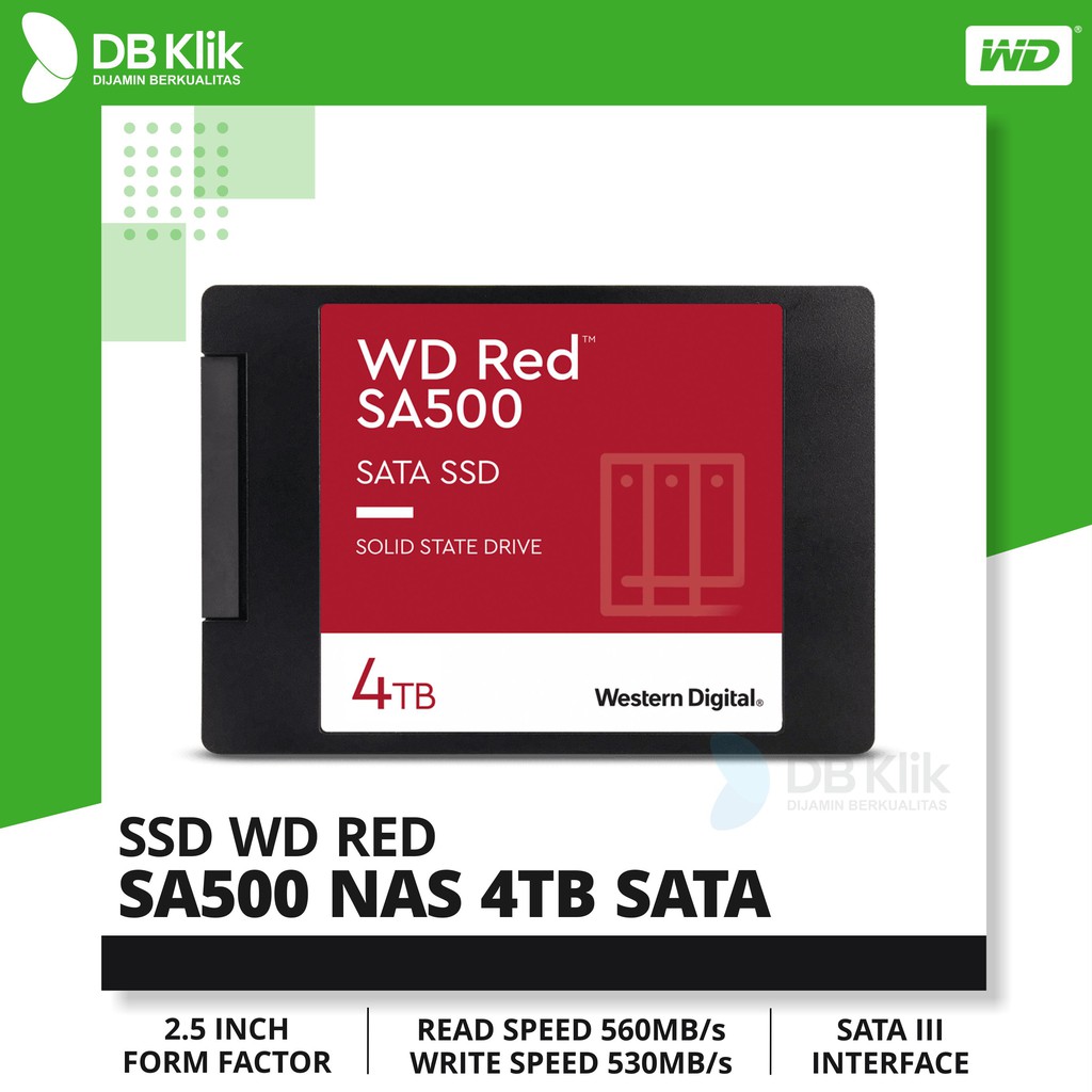 SSD WD RED SA500 NAS 4TB 2,5 SATA " WD RED 4TB SATA SSD "