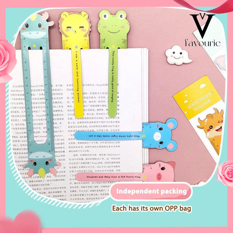 [COD]Penguasa Kreatif Skala 15 Cm Lucu Kartun Magnetik Lembut Penggaris Zodiak Bookmark Alat Tulis Siswa-FA