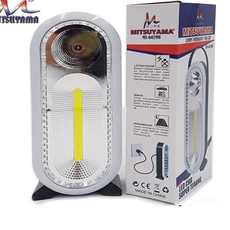 Lampu Emergency Mitsuyama MS-6029B / Lampu Cas Murah Berkualitas Mitsuyama Ms 6029B