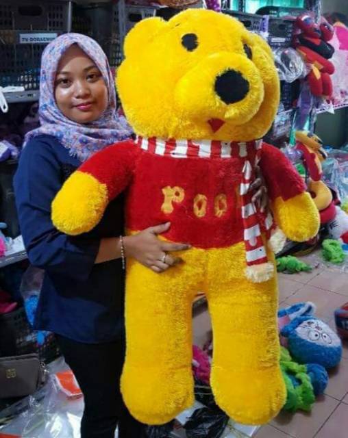 Boneka the pooh jumbo syal 1,1meter