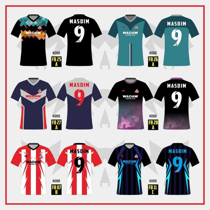 WadawApparel Jersey custom Satuan / lusinan