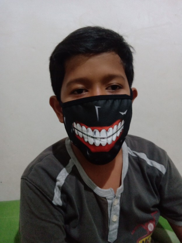 Mkap Masker Wajah Anti Debu Motor Kaneki Ken Tokyo Ghoul Dust Mask