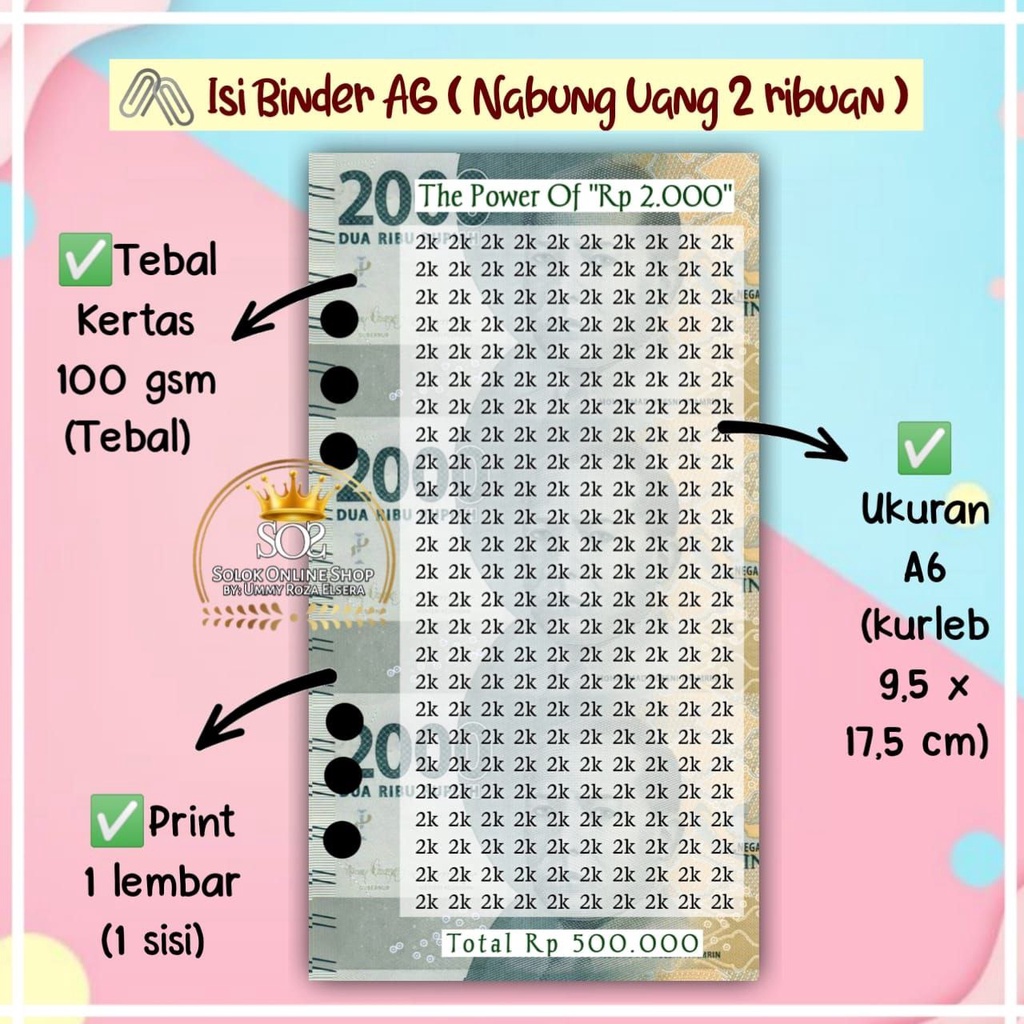 

The Power Of 2000 | Kertas Binder A6