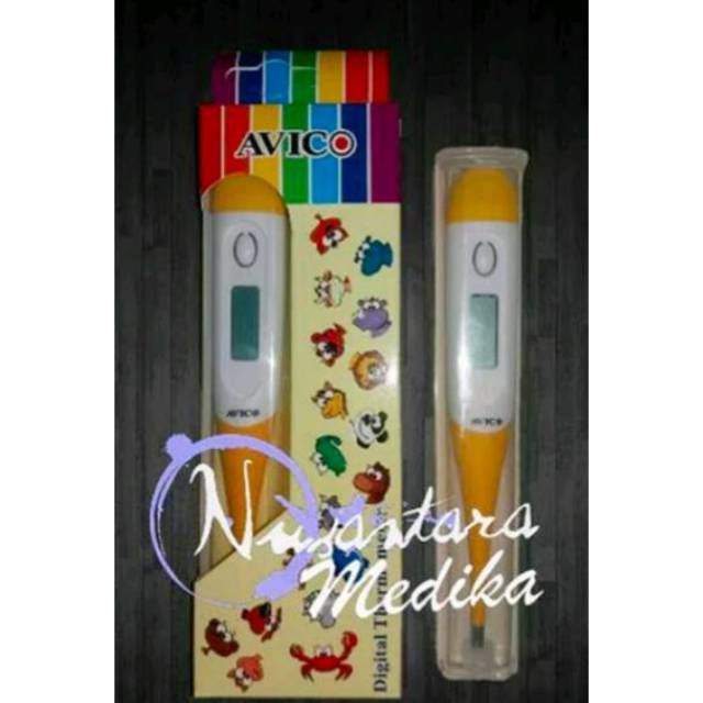 Thermometer Digital Flexible Original Avico / Alat Ukur Suhu Badan Lentur Avico