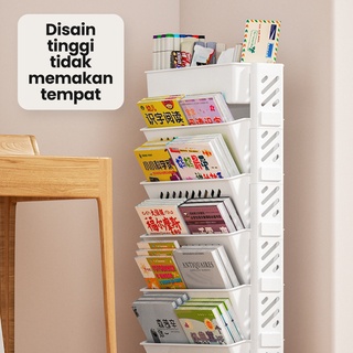 Jual Greenland Rak Buku Portable Tempat Penyimpanan Buku Plastik Rak Penyimpanan Buku Dokumen