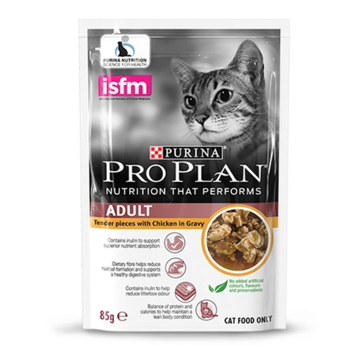 Proplan Adult Chicken Pouch 85gr Pro Plan Adult Chicken Wet Food 85 gr