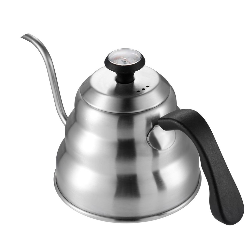 Teko Leher Angsa Termometer Ceret Kopi Stainless Steel Gooseneck Kettle Thermometer V60 Pour Over