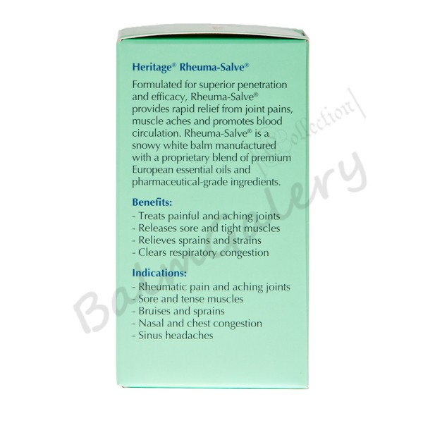 [100% ORI] Rheuma Salve Balm / Balsem Heritage - 20g(1x) / Balsem Menthol Nyeri Otot, Sakit Pinggang, Rematik, Sesak Nafas, Pegal, Masuk Angin / Obat Herbal Original