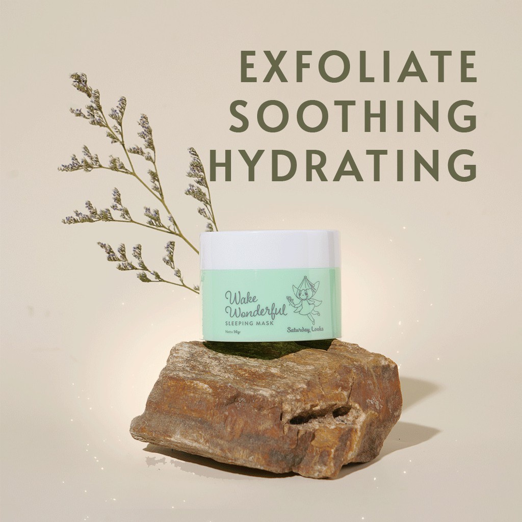 BISA COD - SATURDAY LOOKS WAKE WONDERFUL SLEEPING MASK ORIGINAL BPOM